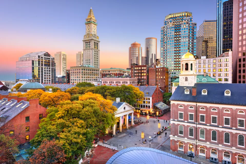 Boston city skyline